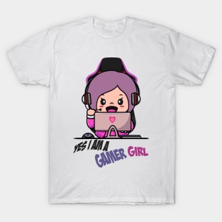 Yes I Am A Gamer Girl T-Shirt